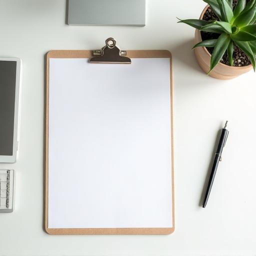 Blank clipboard